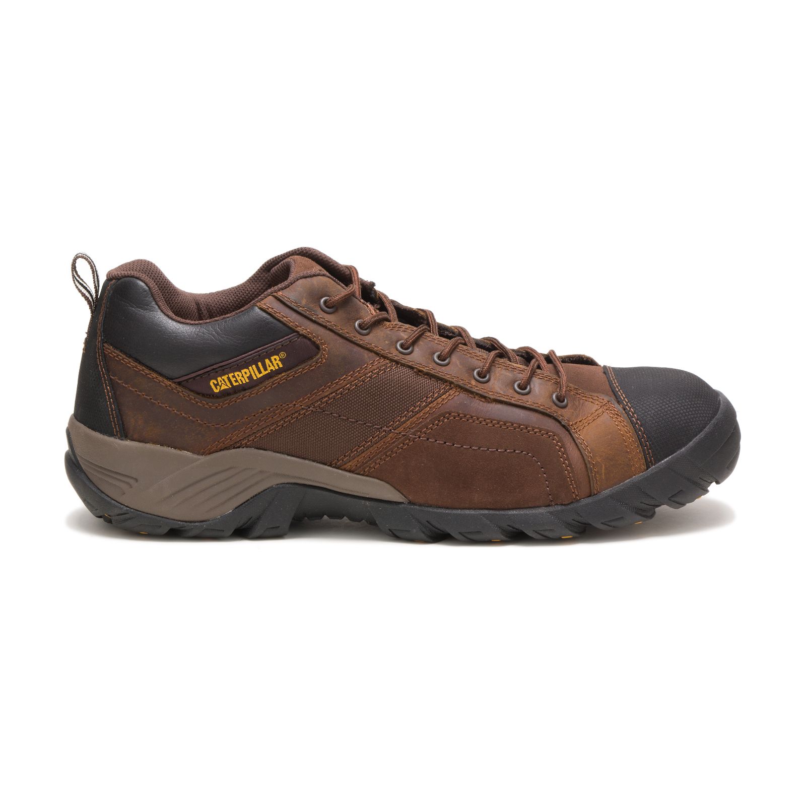 Caterpillar Men's Argon Composite Toe Work Shoes Dark Brown CAT-93864